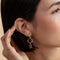 Molten Link Drop Studs in Gold-Astrid &amp; Miyu