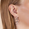 Molten Link Drop Studs in Silver-Astrid &amp; Miyu