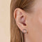 Molten Link Drop Studs in Silver-Astrid &amp; Miyu