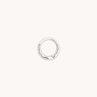 Molten Daith Ring in Solid White Gold-Astrid &amp; Miyu