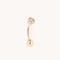 Molten Opal Rook Bar in Solid Gold-Astrid &amp; Miyu