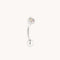 Molten Opal Rook Bar in Solid White Gold-Astrid &amp; Miyu