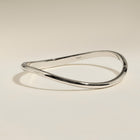 Wave Bangle in Silver-Astrid &amp; Miyu