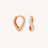 Wave Crystal Huggies in Rose Gold-Astrid &amp; Miyu