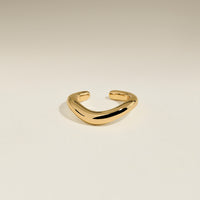 Wave Ear Cuff in Gold-Astrid &amp; Miyu