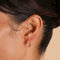 Essential Crystal Small Hoops in Gold-Astrid &amp; Miyu