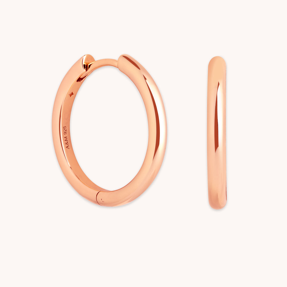 Essential Medium Hoops in Rose Gold-Astrid &amp; Miyu