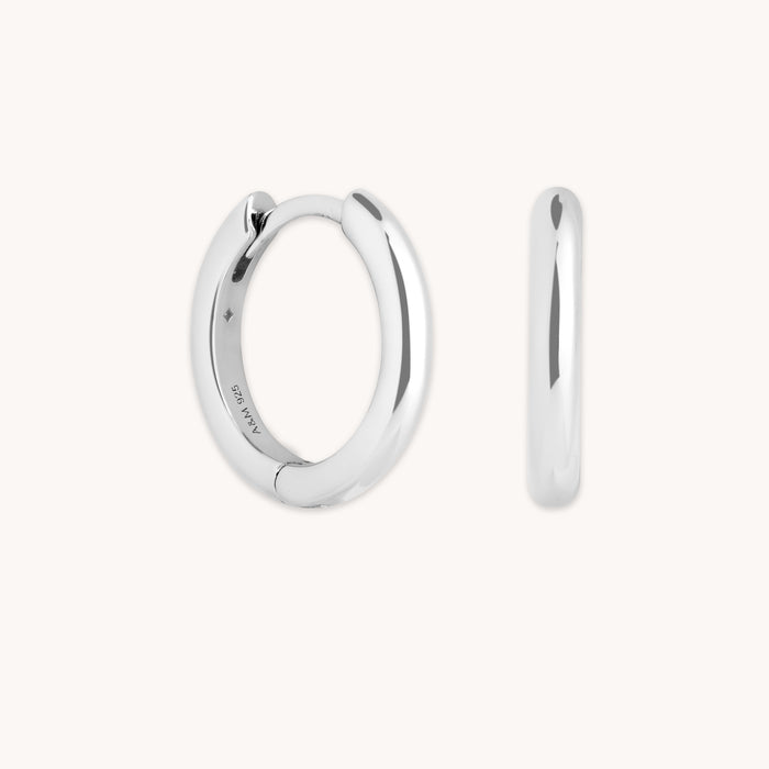 Essential Small Hoops in Silver-Astrid &amp; Miyu