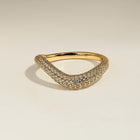 Wave Crystal Ring in Gold-Astrid &amp; Miyu