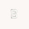 B Initial Click Charm in Solid White Gold-Astrid &amp; Miyu