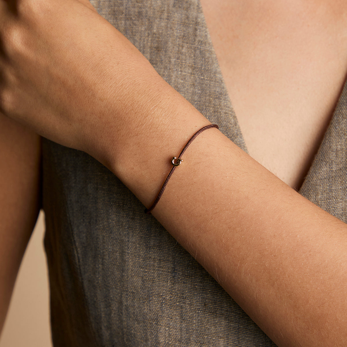 G Initial Click Charm in Solid Gold-Astrid &amp; Miyu