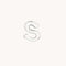 S Initial Click Charm in Solid White Gold-Astrid &amp; Miyu