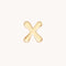 X Initial Click Charm in Solid Gold-Astrid &amp; Miyu