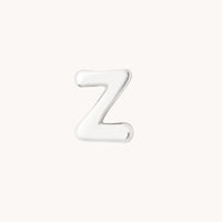 Z Initial Click Charm in Solid White Gold-Astrid &amp; Miyu