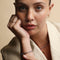 Molten Bar Chain Bracelet in Solid Gold-Astrid &amp; Miyu