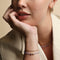 Molten Bar Chain Bracelet in Solid Gold-Astrid &amp; Miyu