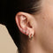 Molten Hoops in Solid Gold-Astrid &amp; Miyu