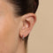 Molten Hoops in Solid White Gold-Astrid &amp; Miyu