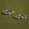 Opal Pear Bezel Huggies in Solid White Gold-Astrid &amp; Miyu
