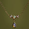 Opal Cluster Pendant in Solid Gold-Astrid &amp; Miyu