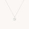 Molten Coin Pendant in Solid White Gold-Astrid &amp; Miyu