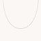 Molten Bar Chain Necklace in Solid White Gold-Astrid &amp; Miyu