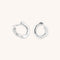 Molten Orbit Small Hoops in Silver-Astrid &amp; Miyu
