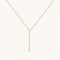 Molten Charm Lariat Necklace in Gold-Astrid &amp; Miyu