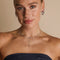 Molten Charm Lariat Necklace in Silver-Astrid &amp; Miyu
