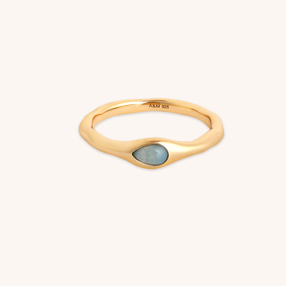 Opal Pear Ring in Gold-Astrid &amp; Miyu
