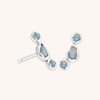 Opal Climber Studs in Silver-Astrid &amp; Miyu