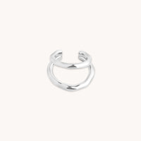 Molten Illusion Ear Cuff in Silver-Astrid &amp; Miyu