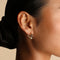 Molten Illusion Pearl Hoops in Gold-Astrid &amp; Miyu