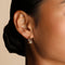 Molten Illusion Pearl Hoops in Gold-Astrid &amp; Miyu