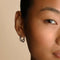 Molten Illusion Pearl Hoops in Silver-Astrid &amp; Miyu