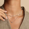 Molten Pearl Necklace in Gold-Astrid &amp; Miyu