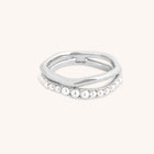Molten Illusion Pearl Ring in Silver-Astrid &amp; Miyu