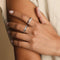 Molten Illusion Pearl Ring in Silver-Astrid &amp; Miyu