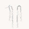 Molten Pearl Drop Studs in Silver-Astrid &amp; Miyu
