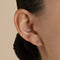 Diamond Star Medium Piercing Stud in Solid White Gold-Astrid &amp; Miyu