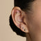 Floating Diamond Large Piercing Stud in Solid Gold-Astrid &amp; Miyu