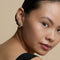 Black Crystal Marquise Titanium Piercing Stud in Gold-Astrid &amp; Miyu