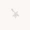Pavé Star Charm 9k White Gold-Astrid &amp; Miyu
