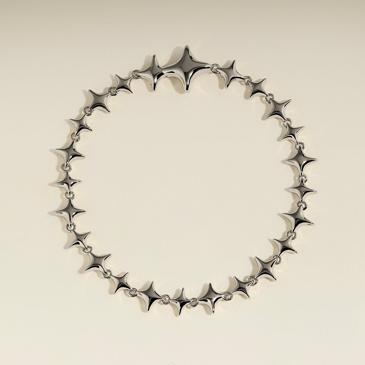 Cosmic Star Chain Bracelet in Silver-Astrid &amp; Miyu