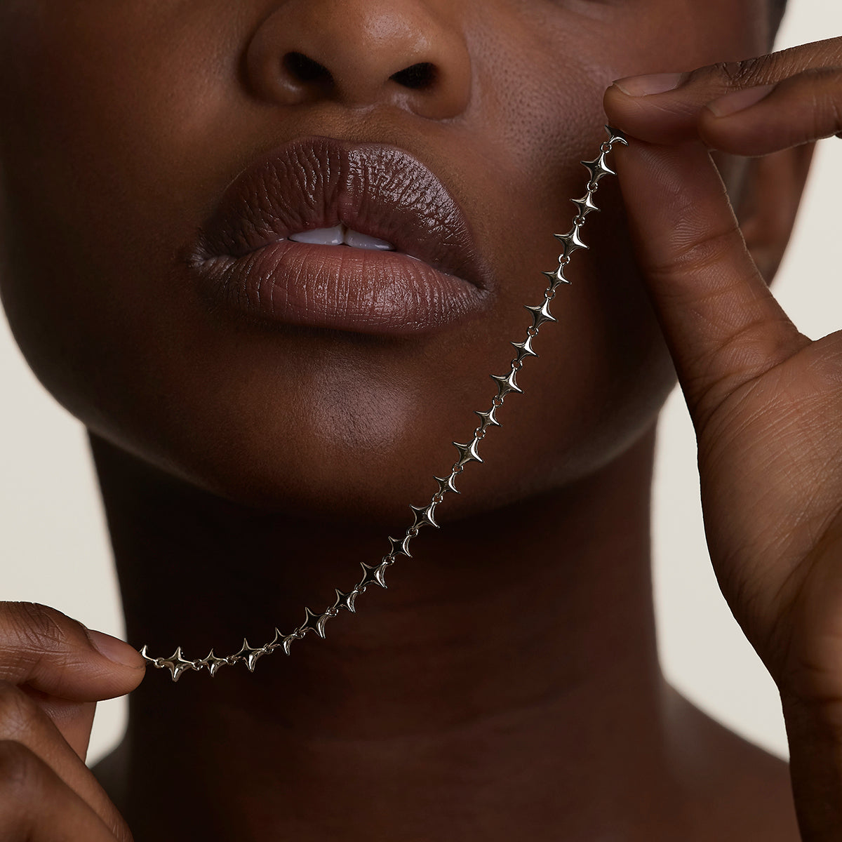 Cosmic Star Chain Bracelet in Silver-Astrid &amp; Miyu