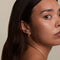 Wave Pavé Crystal Hoops in Gold-Astrid &amp; Miyu