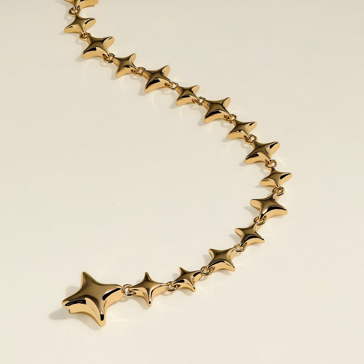 Cosmic Star Chain Necklace in Gold-Astrid &amp; Miyu