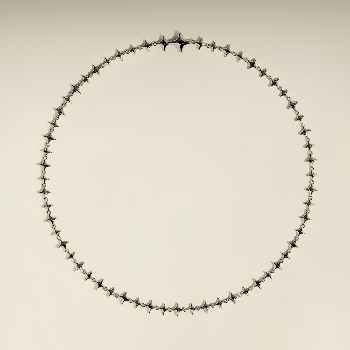 Cosmic Star Chain Necklace in Silver-Astrid &amp; Miyu