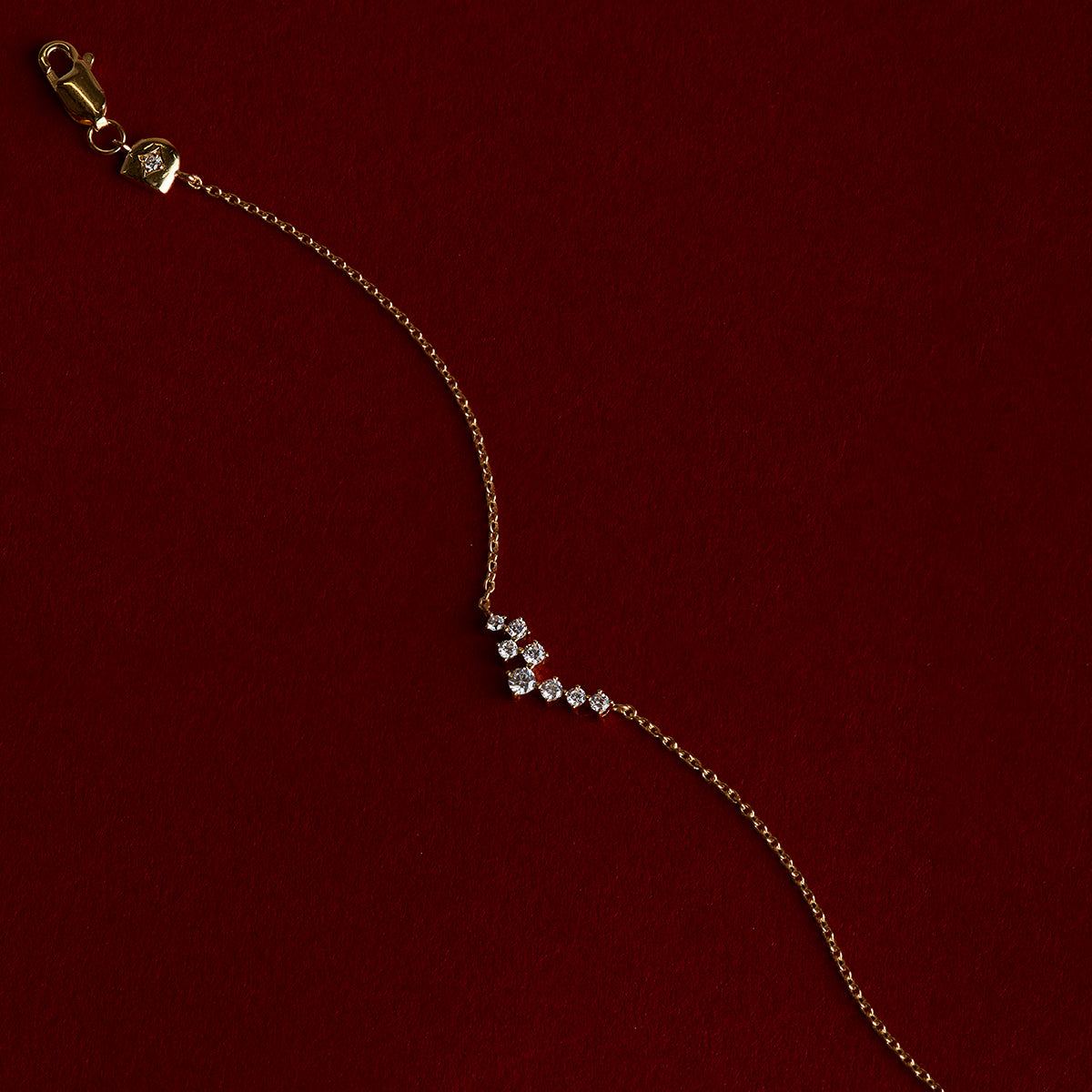 Crystal Scatter Bracelet in Gold-Astrid &amp; Miyu