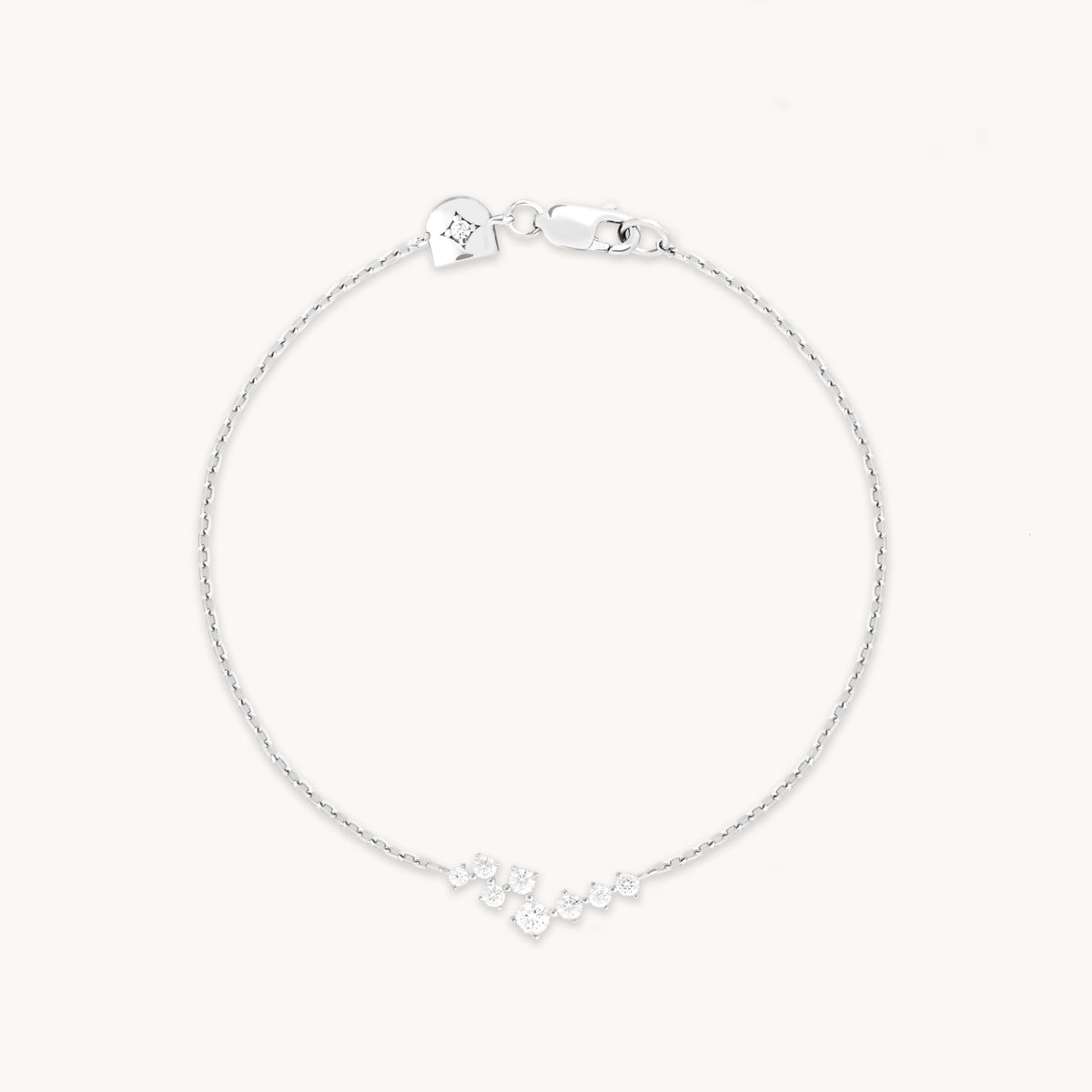 Crystal Scatter Bracelet in Silver-Astrid &amp; Miyu